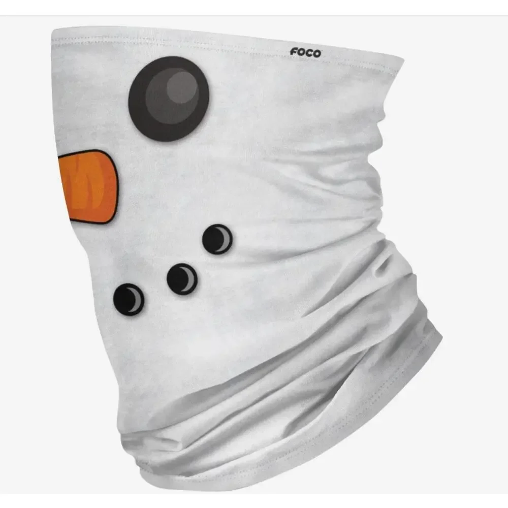 Santa Snowman Holiday Christmas Face Covering Gaiter Mask SET (2) NWT